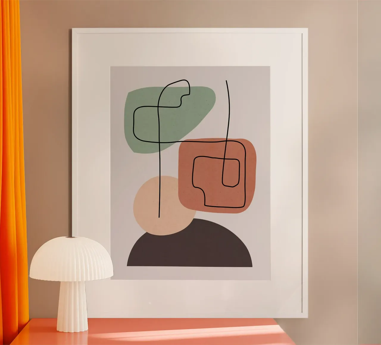 Geometrico e minimalista poster con telaio in alluminio da Anna Müller