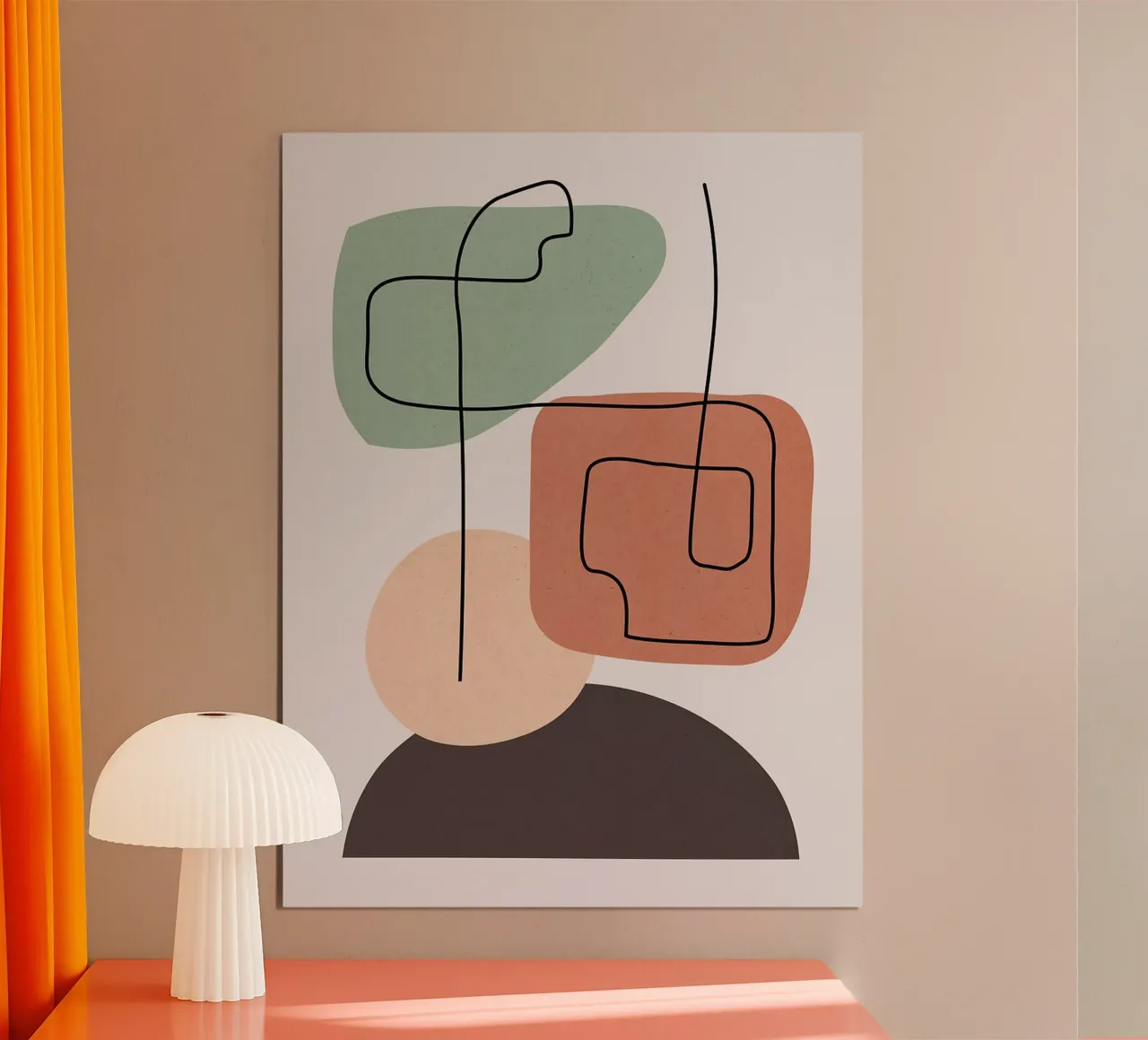 Geometrico e minimalista poster con telaio in alluminio da Anna Müller
