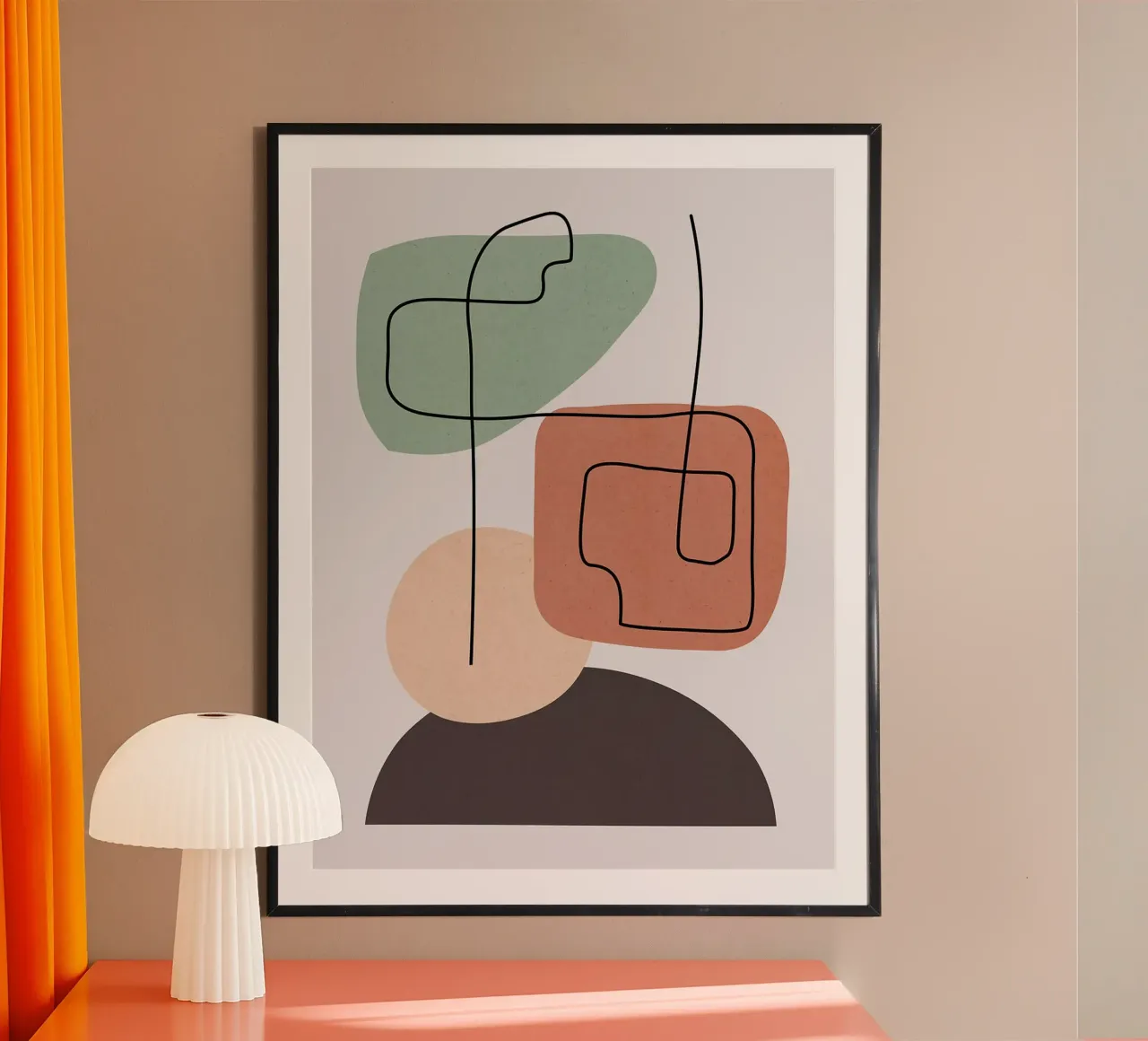 Geometrico e minimalista poster con telaio in alluminio da Anna Müller