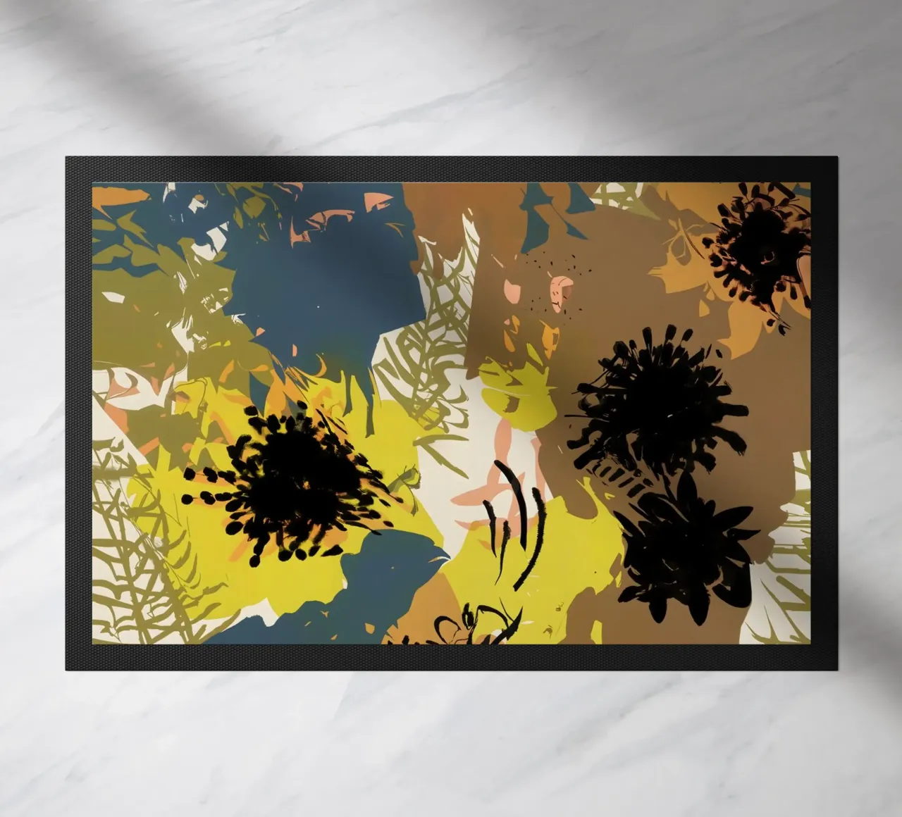 Fiori giallo ocra zerbino da 83oranges