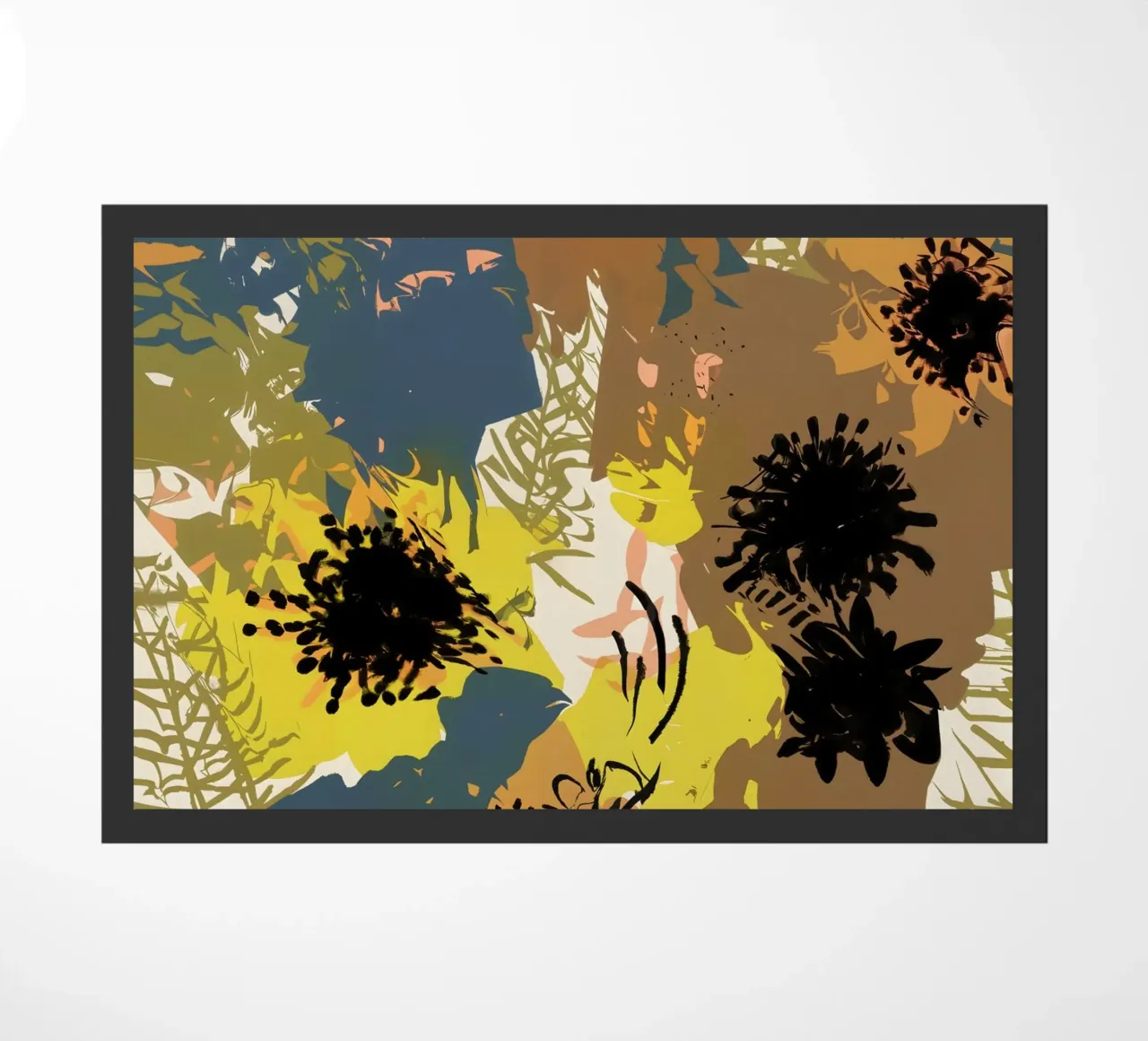 Fiori giallo ocra zerbino da 83oranges