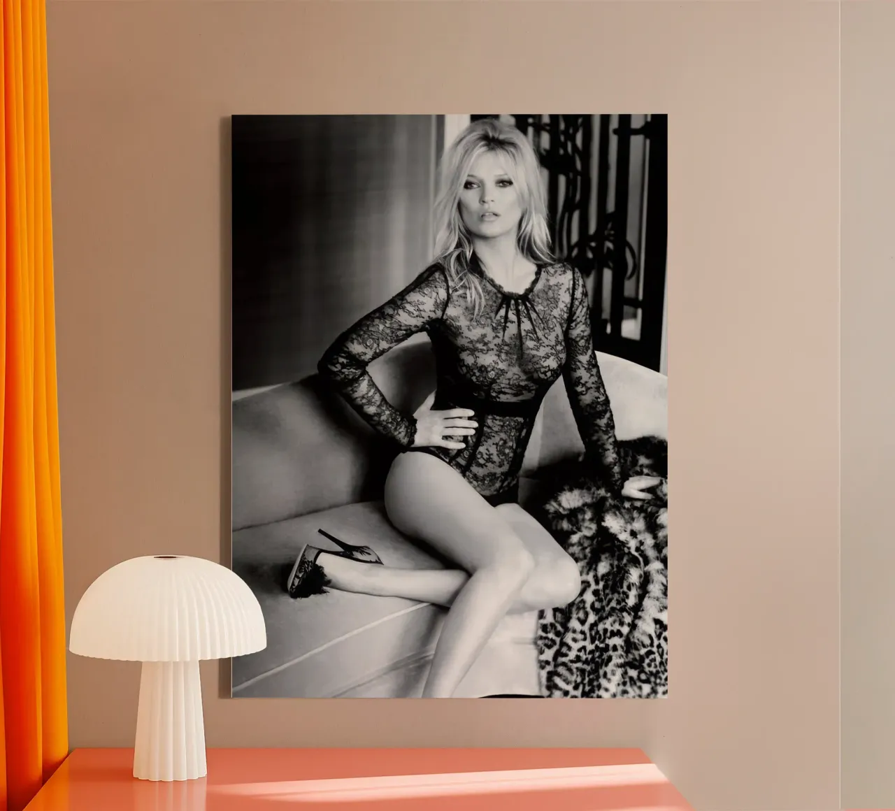 Kate Moss 2 tela con Cornice a cassetta da vintgeseyn