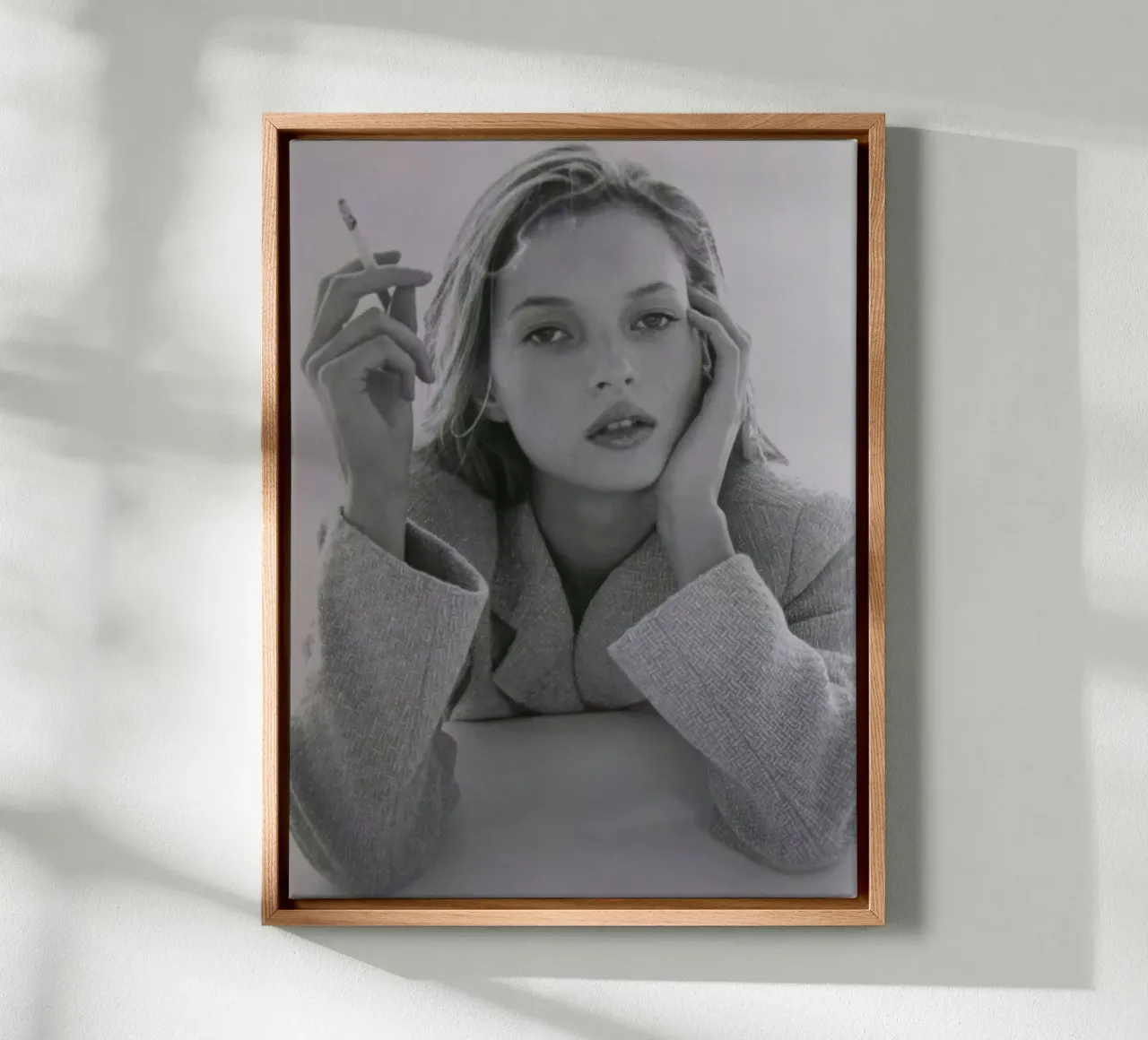 Kate Moss 3 tela con Cornice a cassetta da vintgeseyn