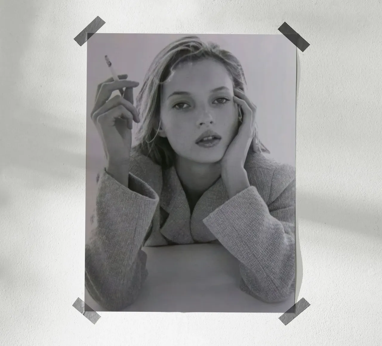 Kate Moss 3 poster con telaio in legno da vintgeseyn