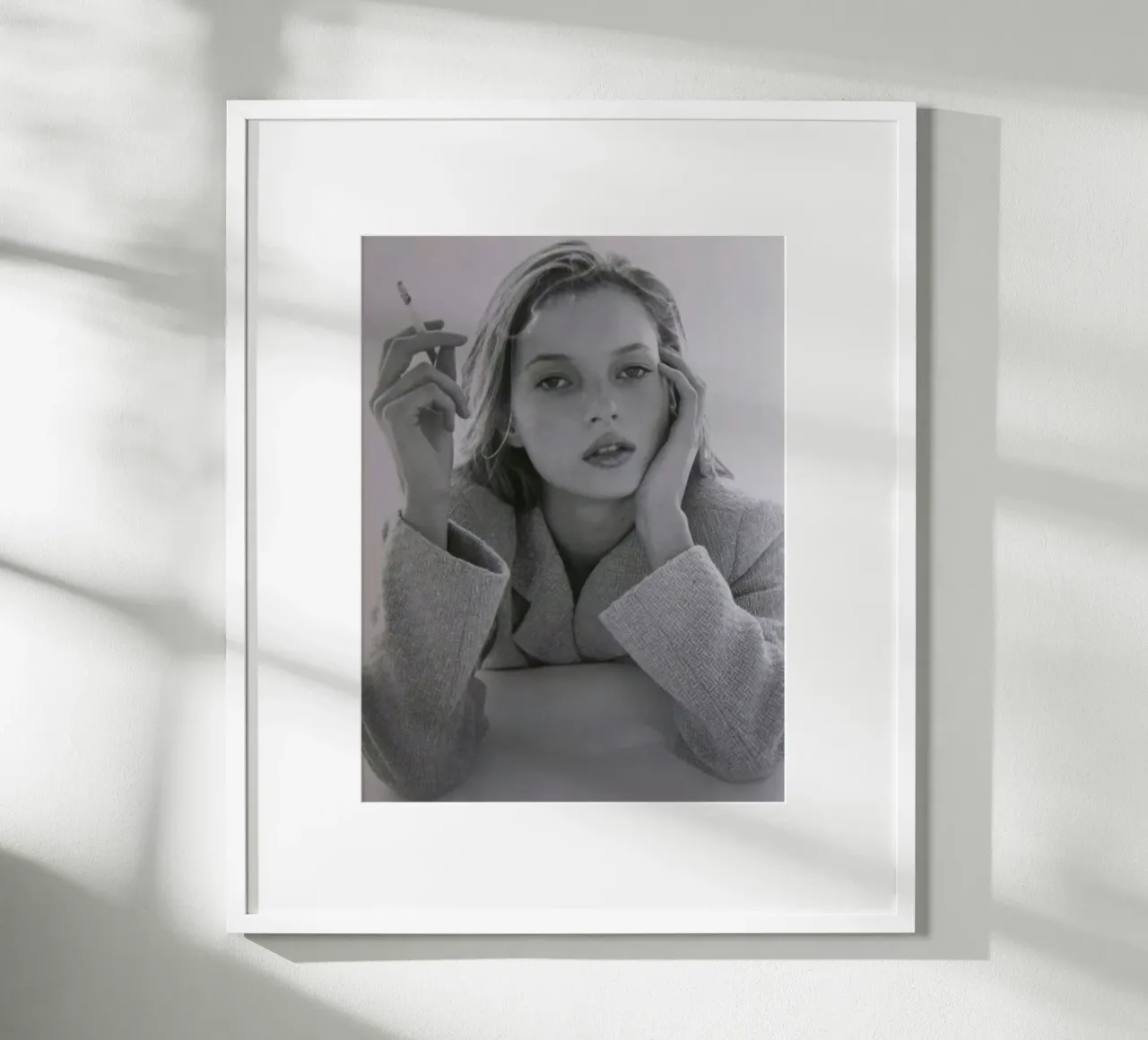 Kate Moss 3 poster con telaio in legno da vintgeseyn