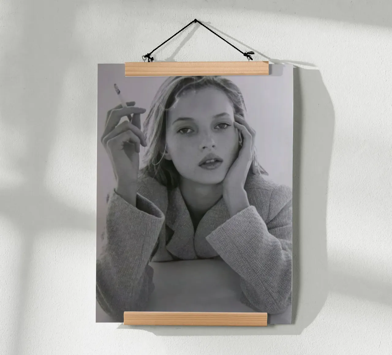 Kate Moss 3 poster con telaio in legno da vintgeseyn