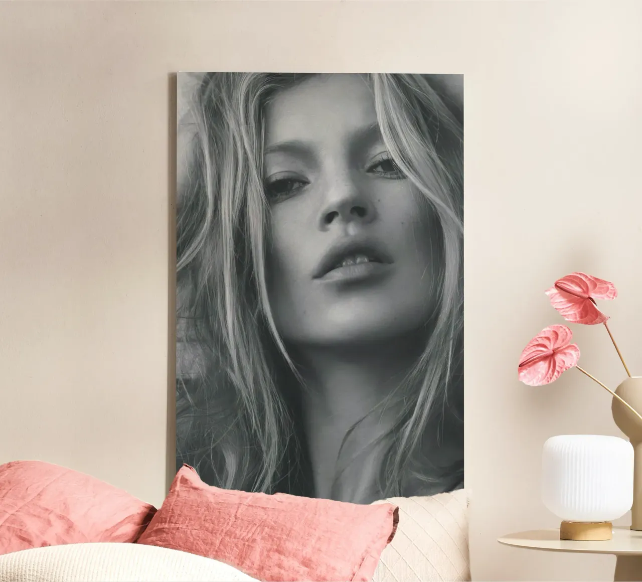 Kate Moss 4 tela con Cornice a cassetta da vintgeseyn
