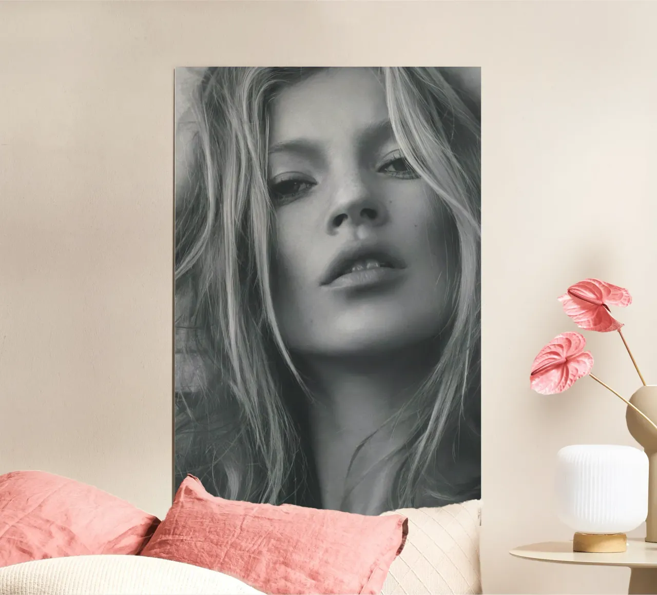 Kate Moss 4 poster con telaio in plastica da vintgeseyn