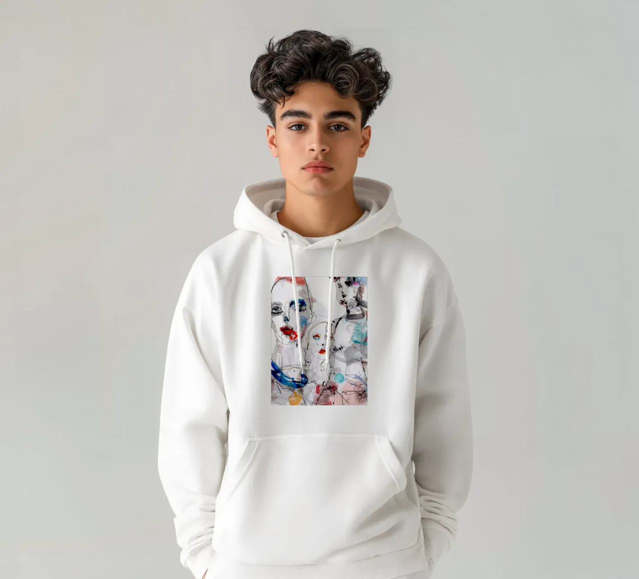 volti della moda felpa con cappuccio da k i m