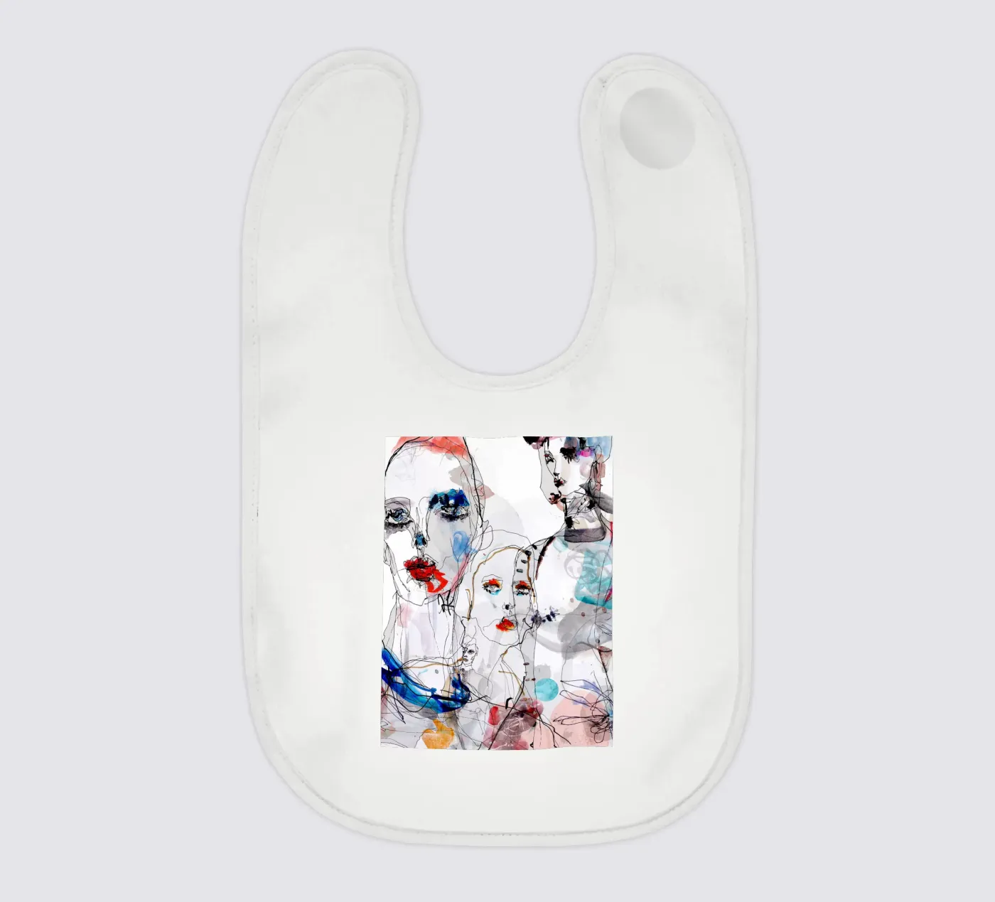 Modegesichter Babylätzchen von k i m