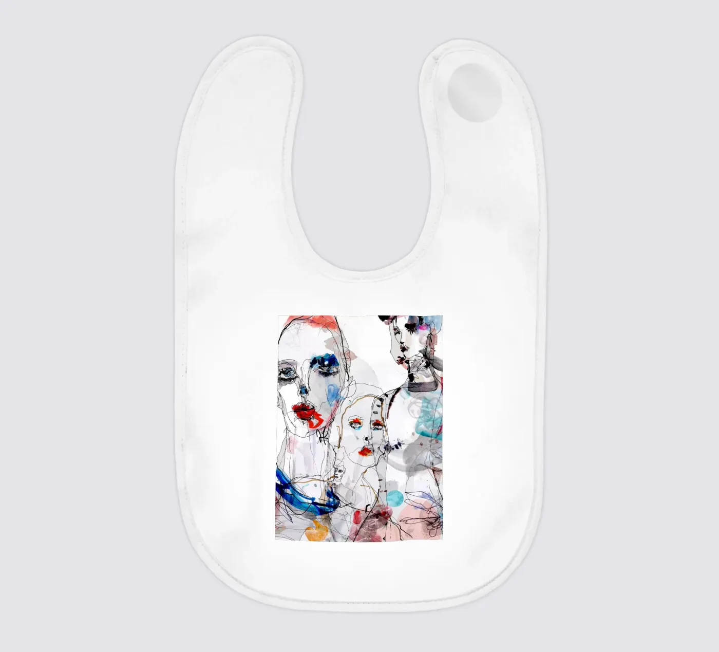 Modegesichter Babylätzchen von k i m