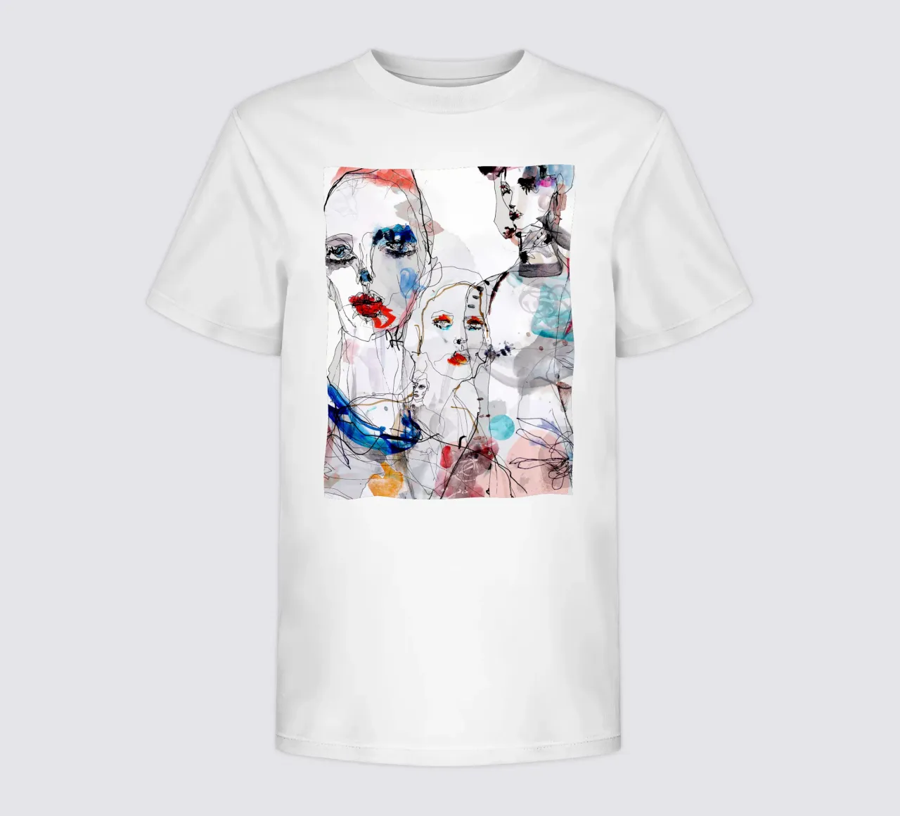 volti della moda t-shirt bambini da k i m