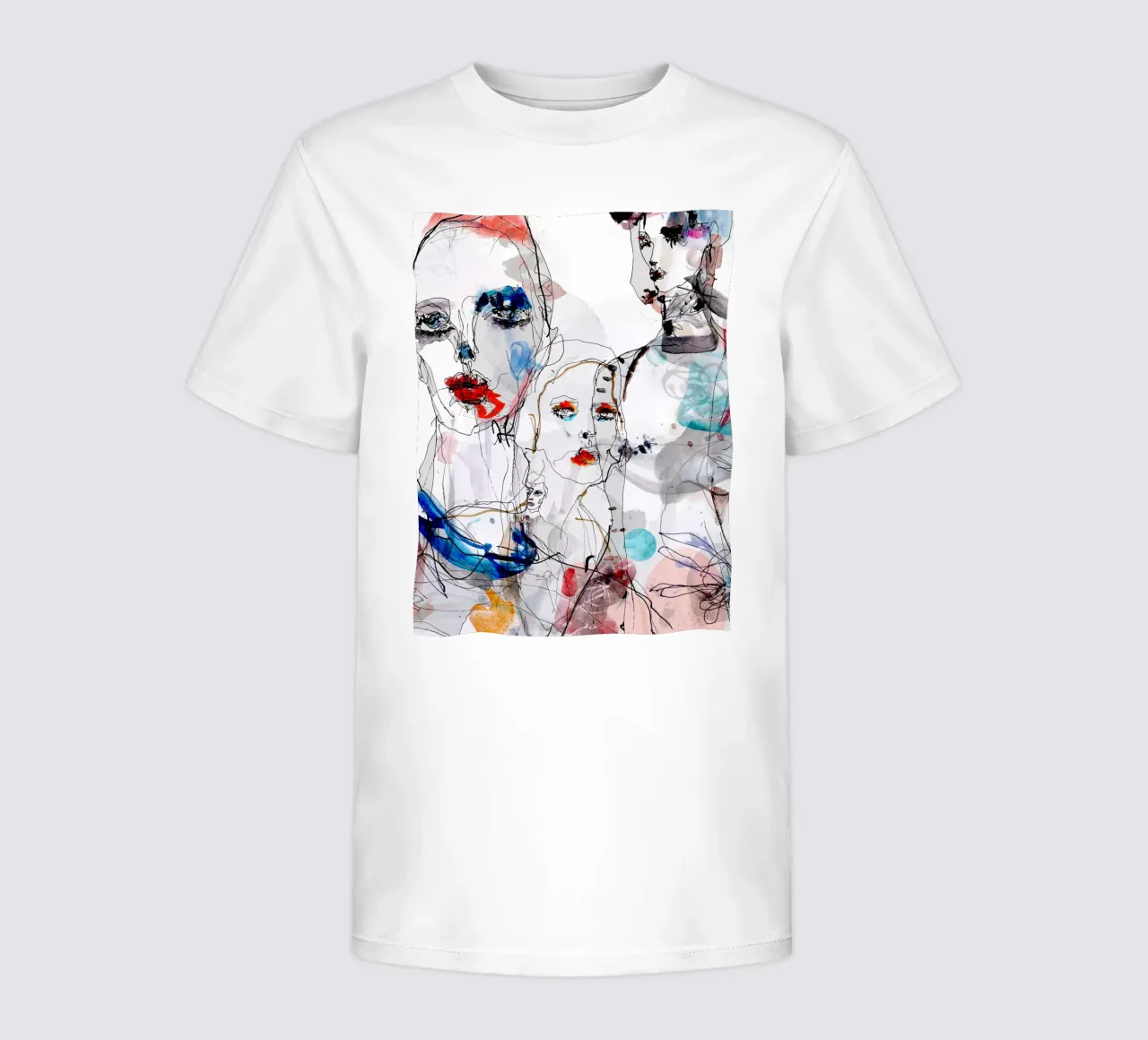 volti della moda t-shirt bambini da k i m