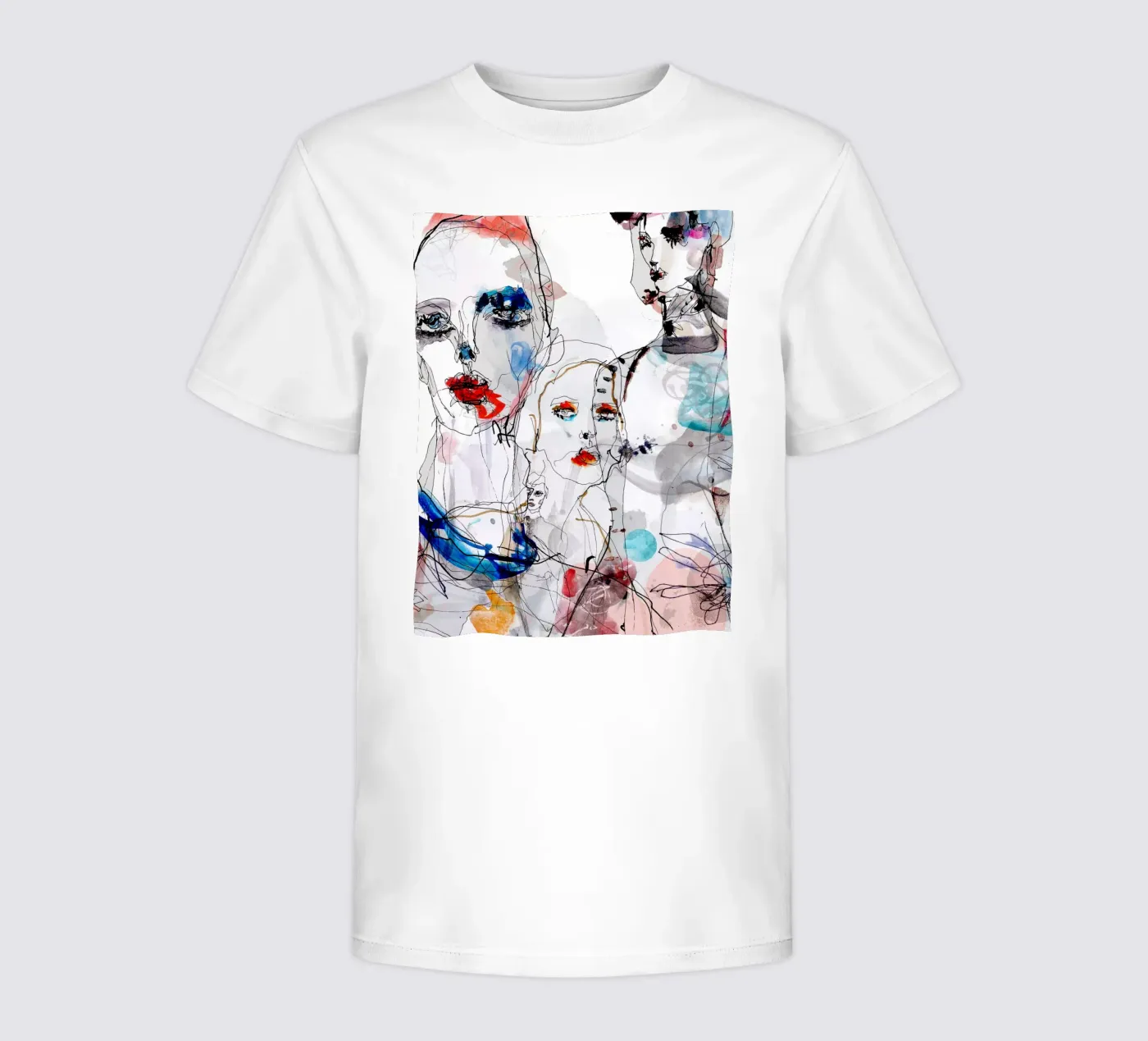 volti della moda t-shirt bambini da k i m