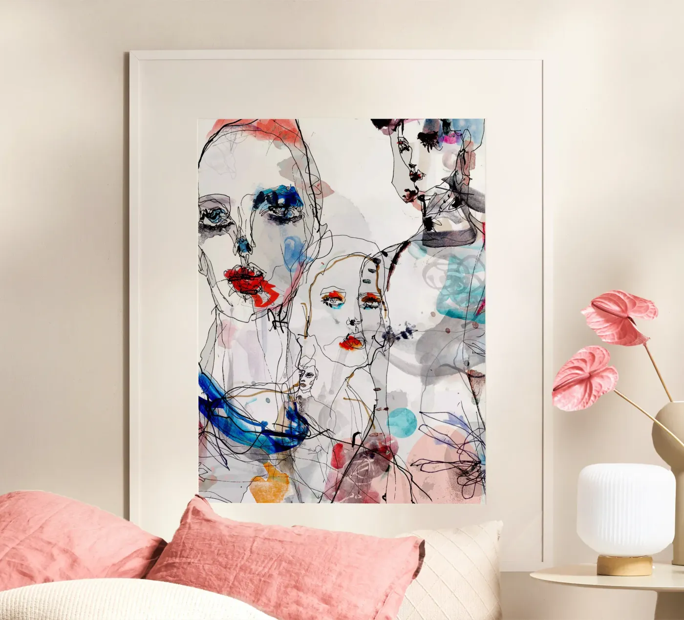 fashion faces poster de k i m