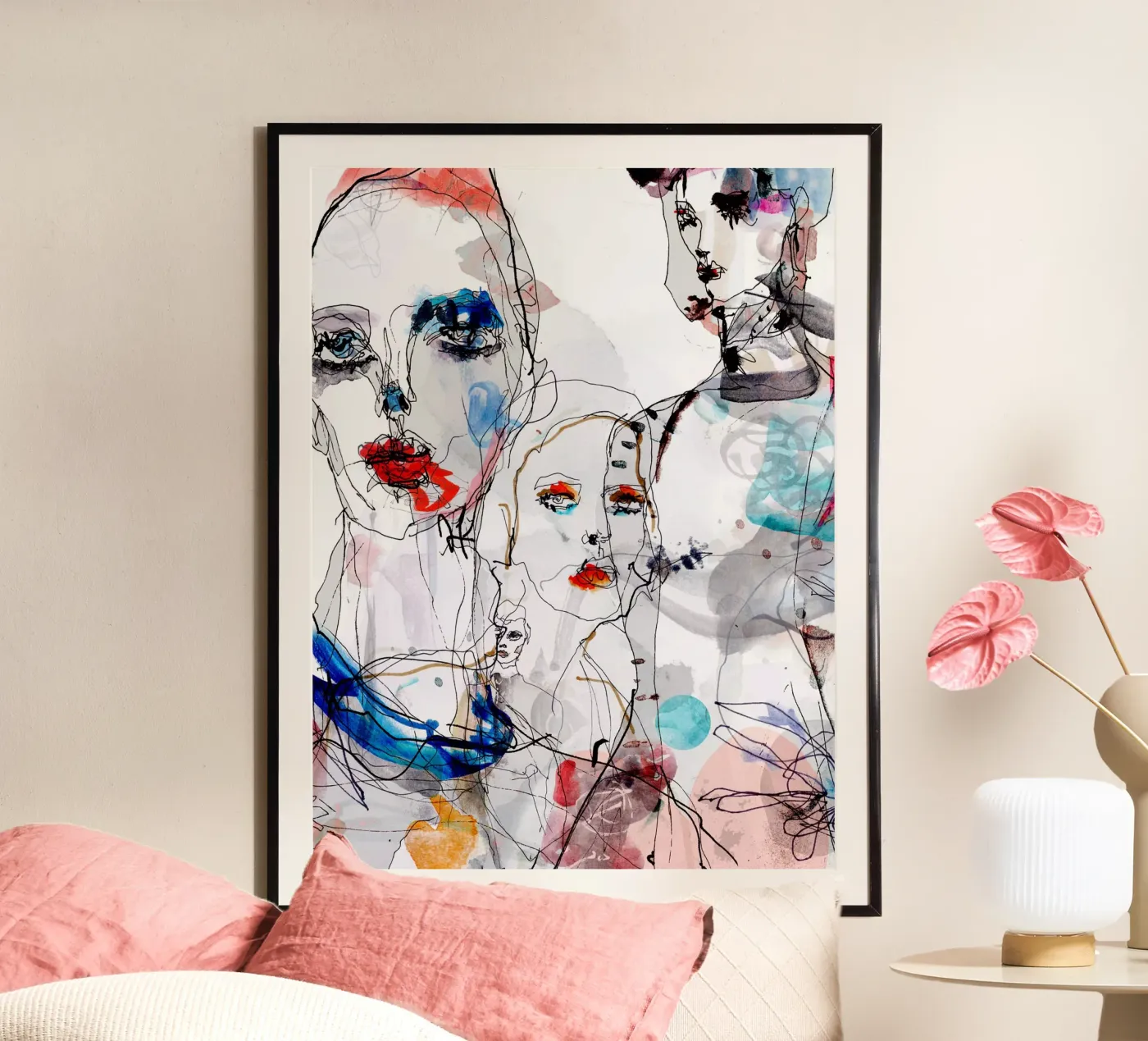fashion faces poster de k i m