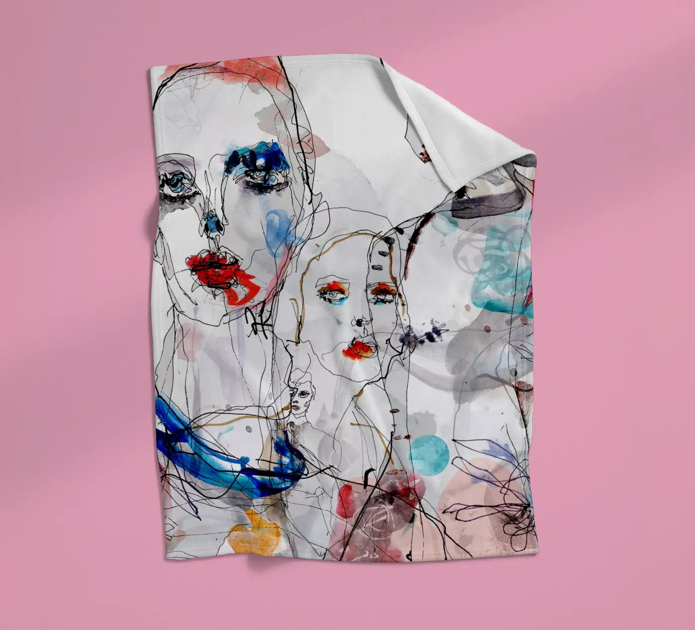 Modegesichter Fleecedecke von k i m