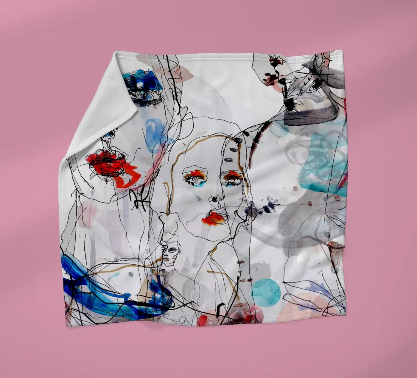 Modegesichter Fleecedecke von k i m