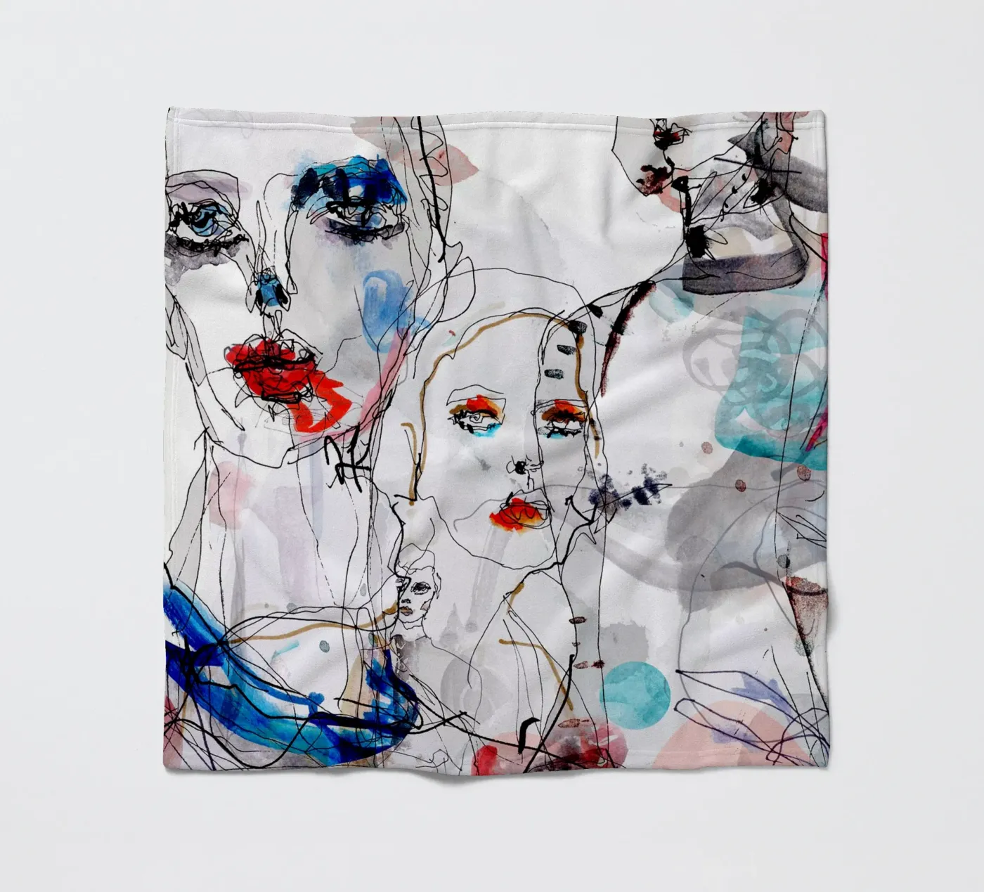 Modegesichter Fleecedecke von k i m