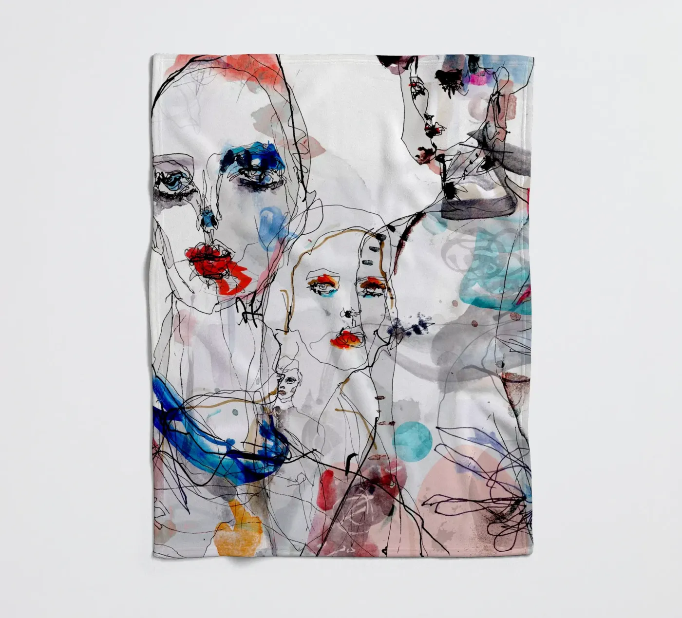 Modegesichter Fleecedecke von k i m