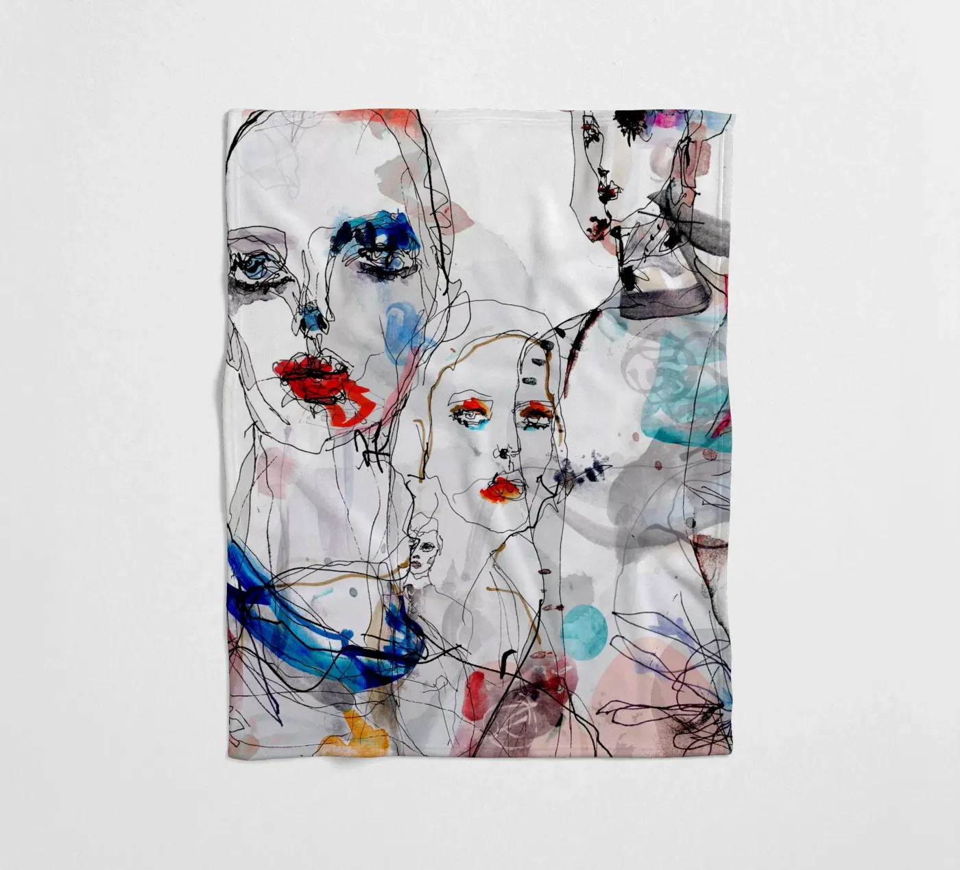 Modegesichter Fleecedecke von k i m