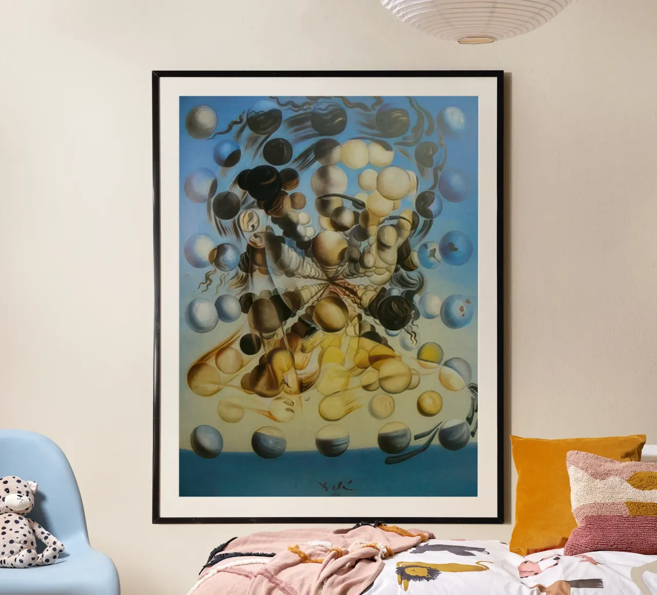 Galatea delle sfere 1952 - salvador daly poster con telaio in alluminio da Rayretr