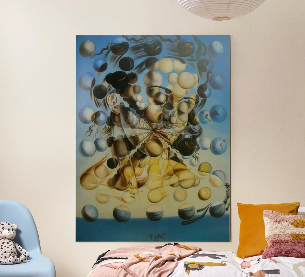 Galatea delle sfere 1952 - salvador daly poster con telaio in alluminio da Rayretr
