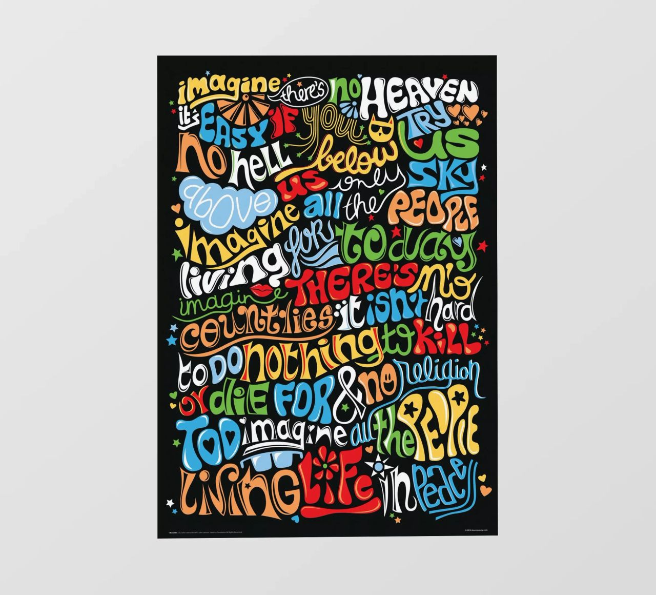 Imagine - Draw Me A Song papel para pared de Nour Tohme