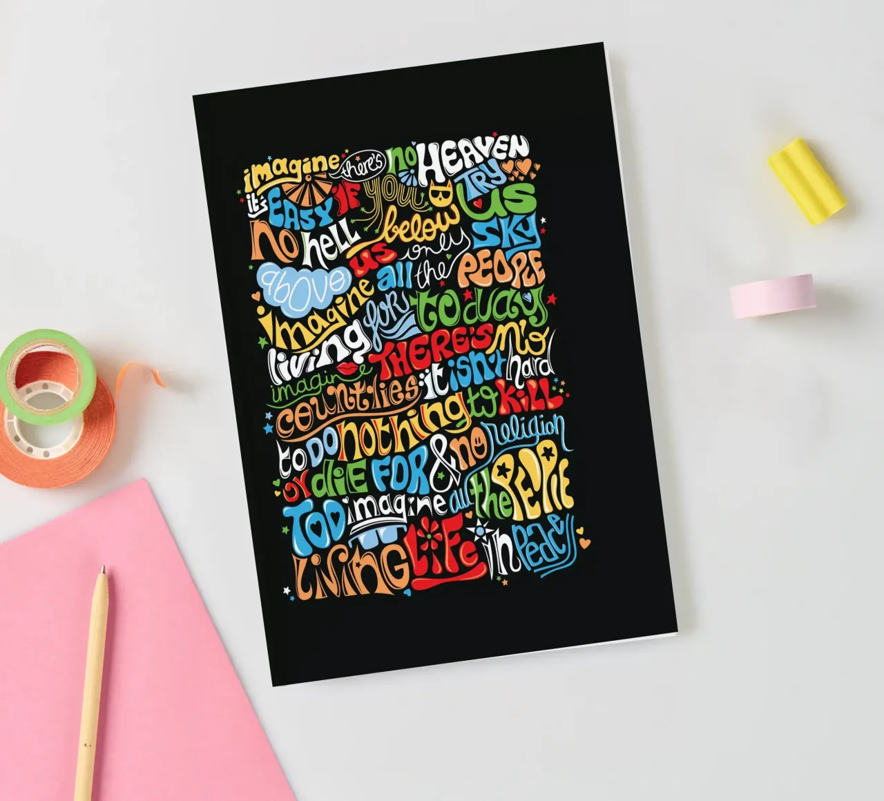 Imagine - Draw Me A Song notitieboek van Nour Tohme