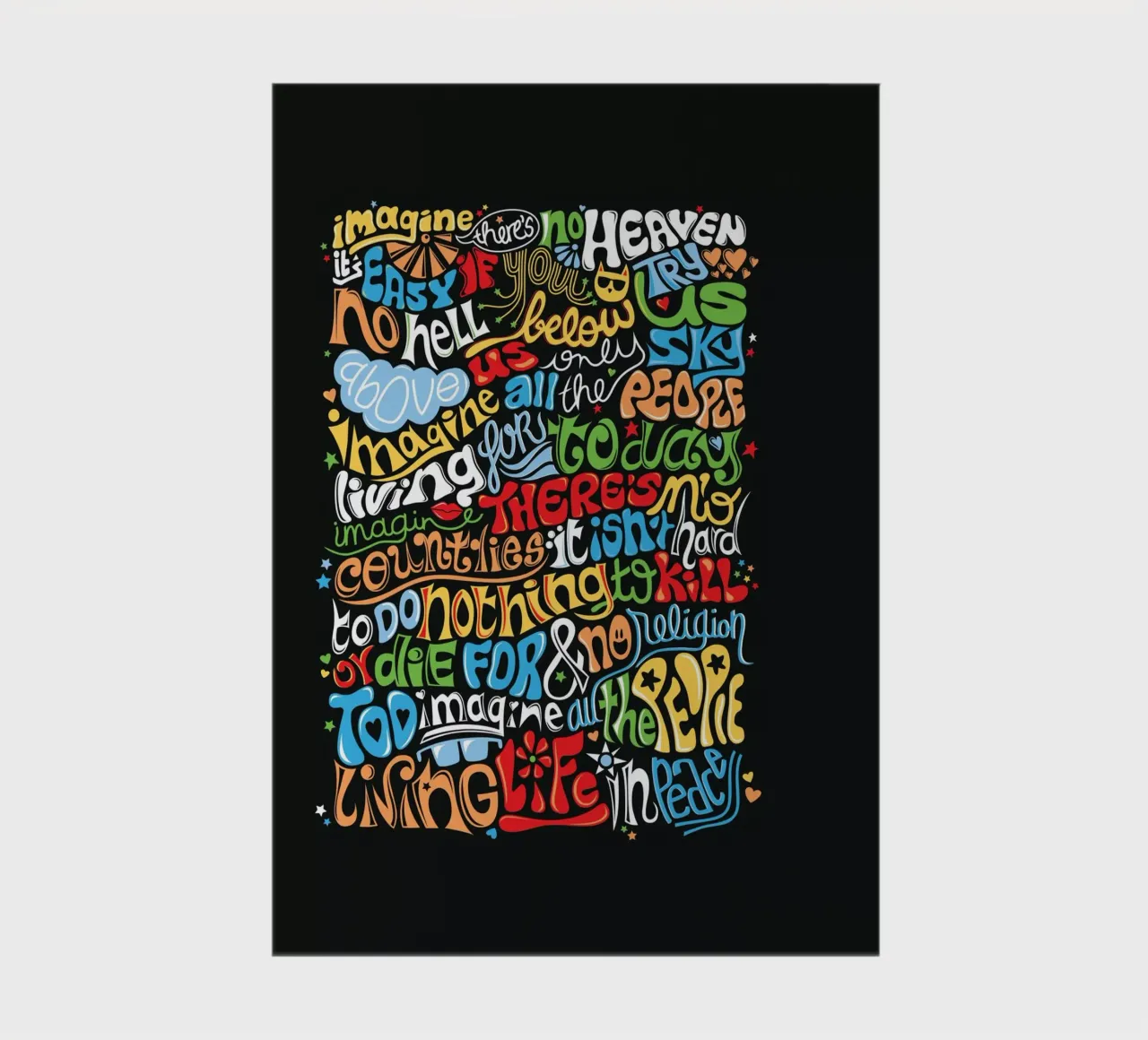Imagine - Draw Me A Song Notizbuch von Nour Tohme