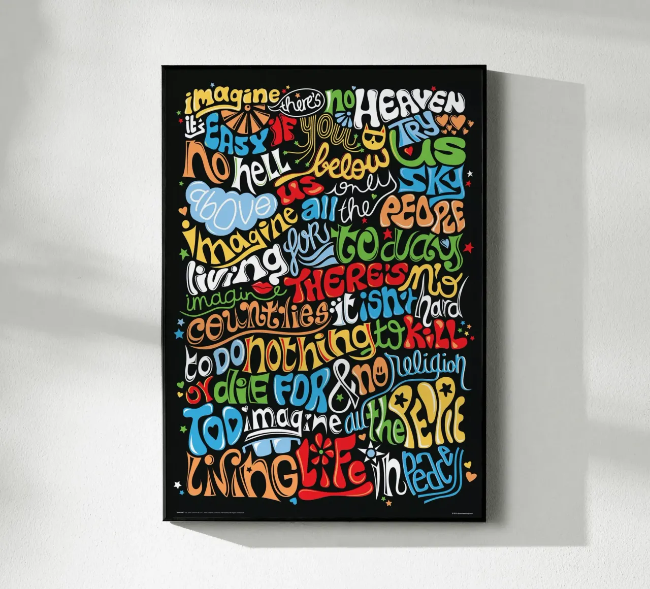 Imagine - Draw Me A Song metacrilato de Nour Tohme