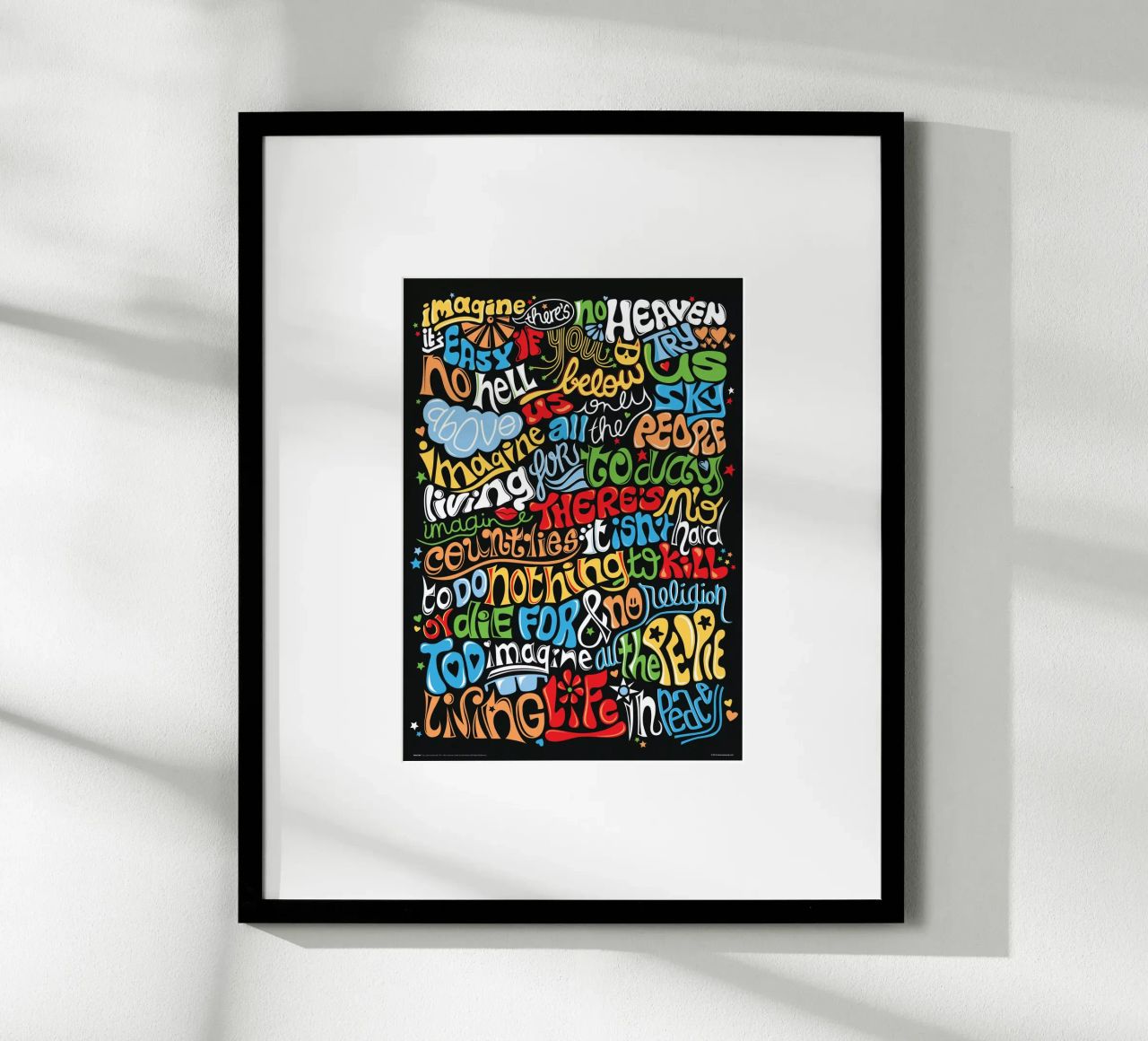Imagine - Draw Me A Song Poster von Nour Tohme