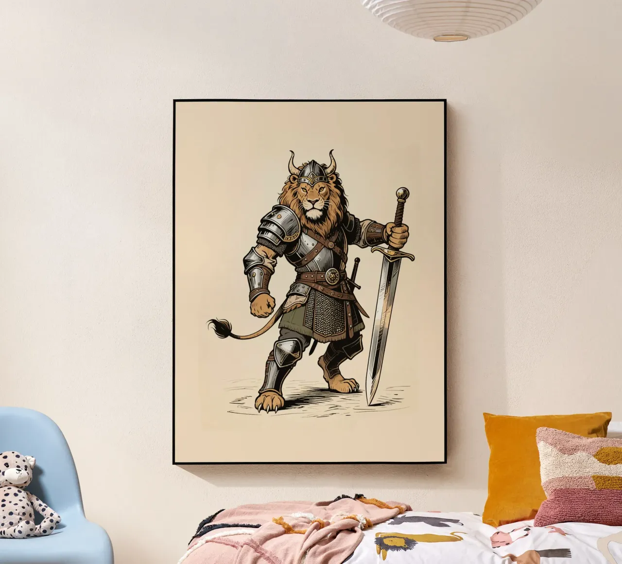 Warrior Lion plexiglass da knowledge