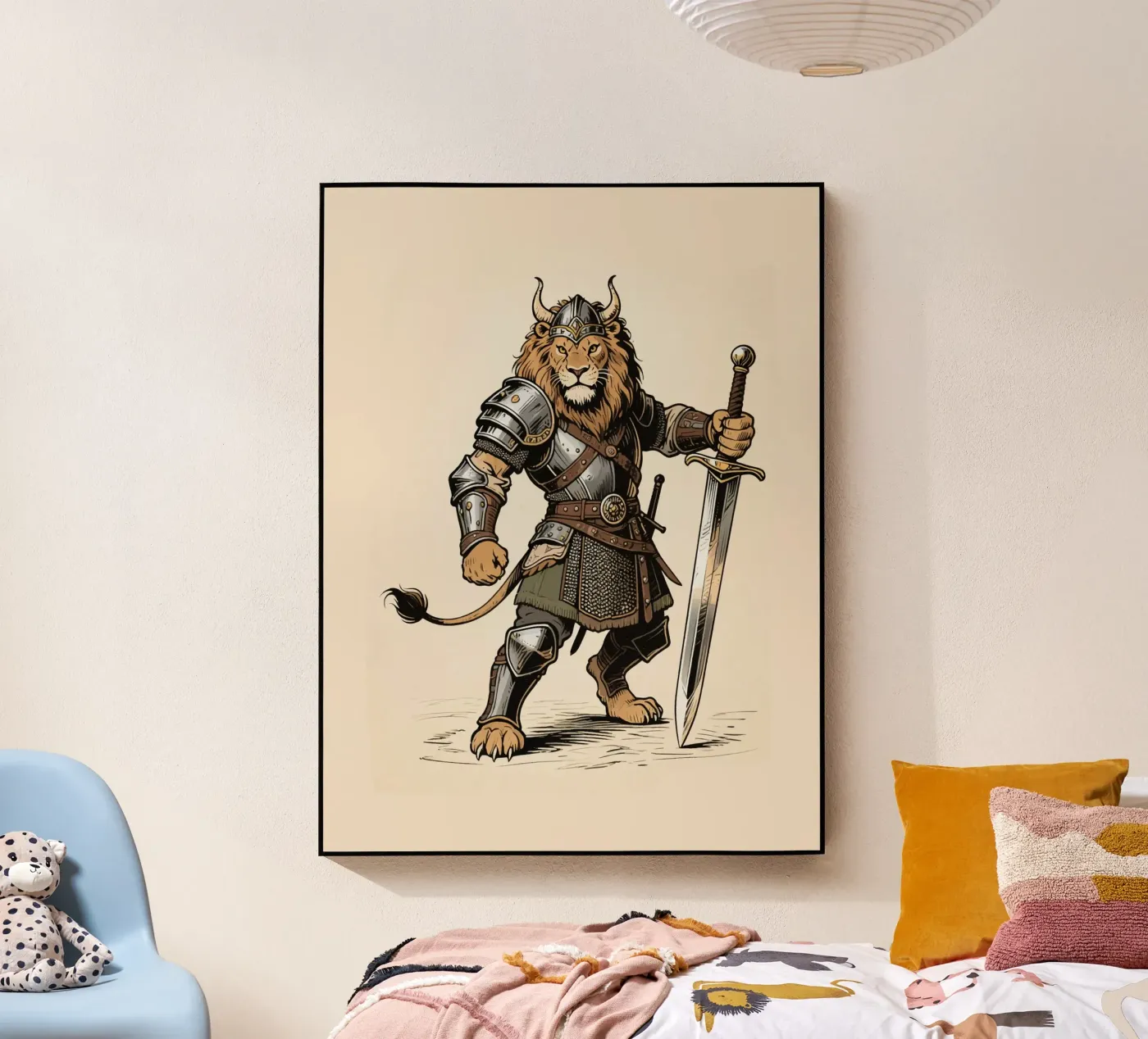 Warrior Lion plexiglass da knowledge