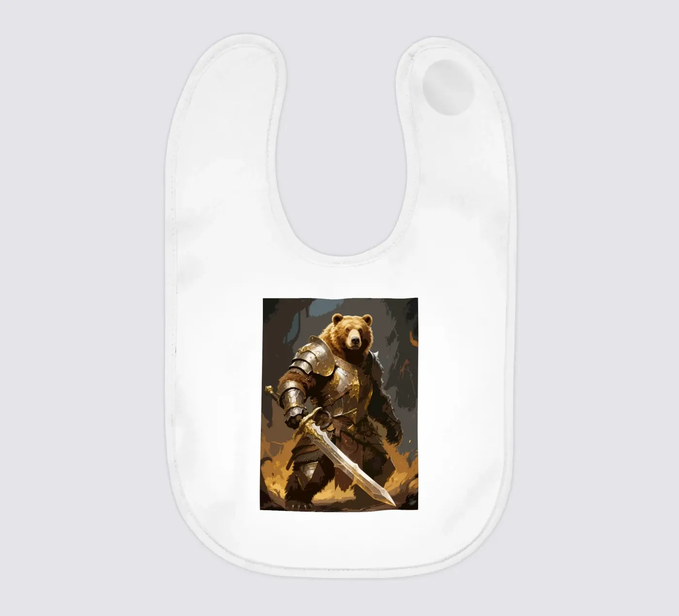 Bear Warrior bavoir de knowledge