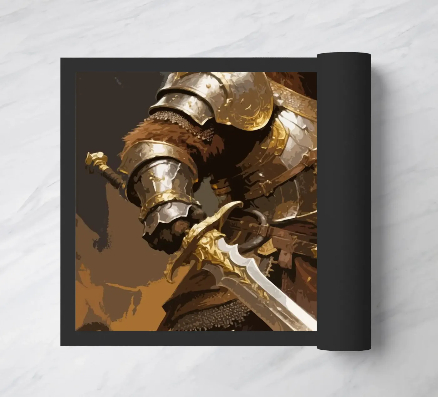 Bear Warrior Fußmatte von knowledge