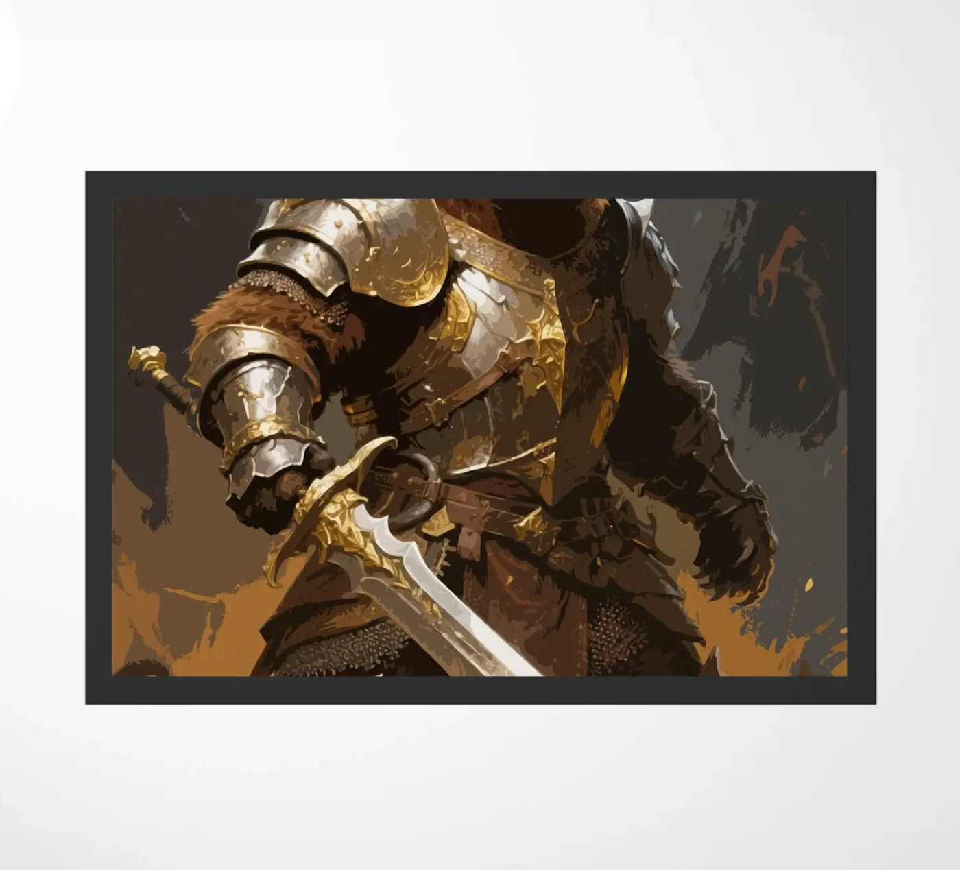 Bear Warrior Fußmatte von knowledge