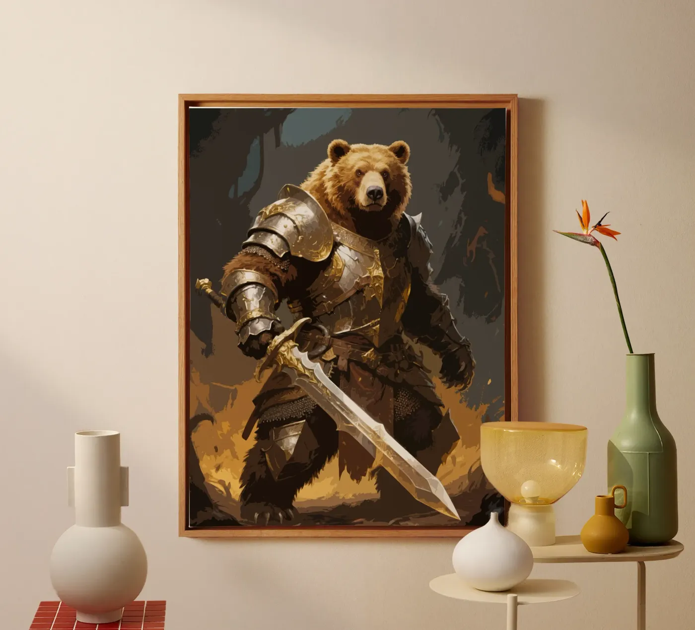 Bear Warrior tela da knowledge