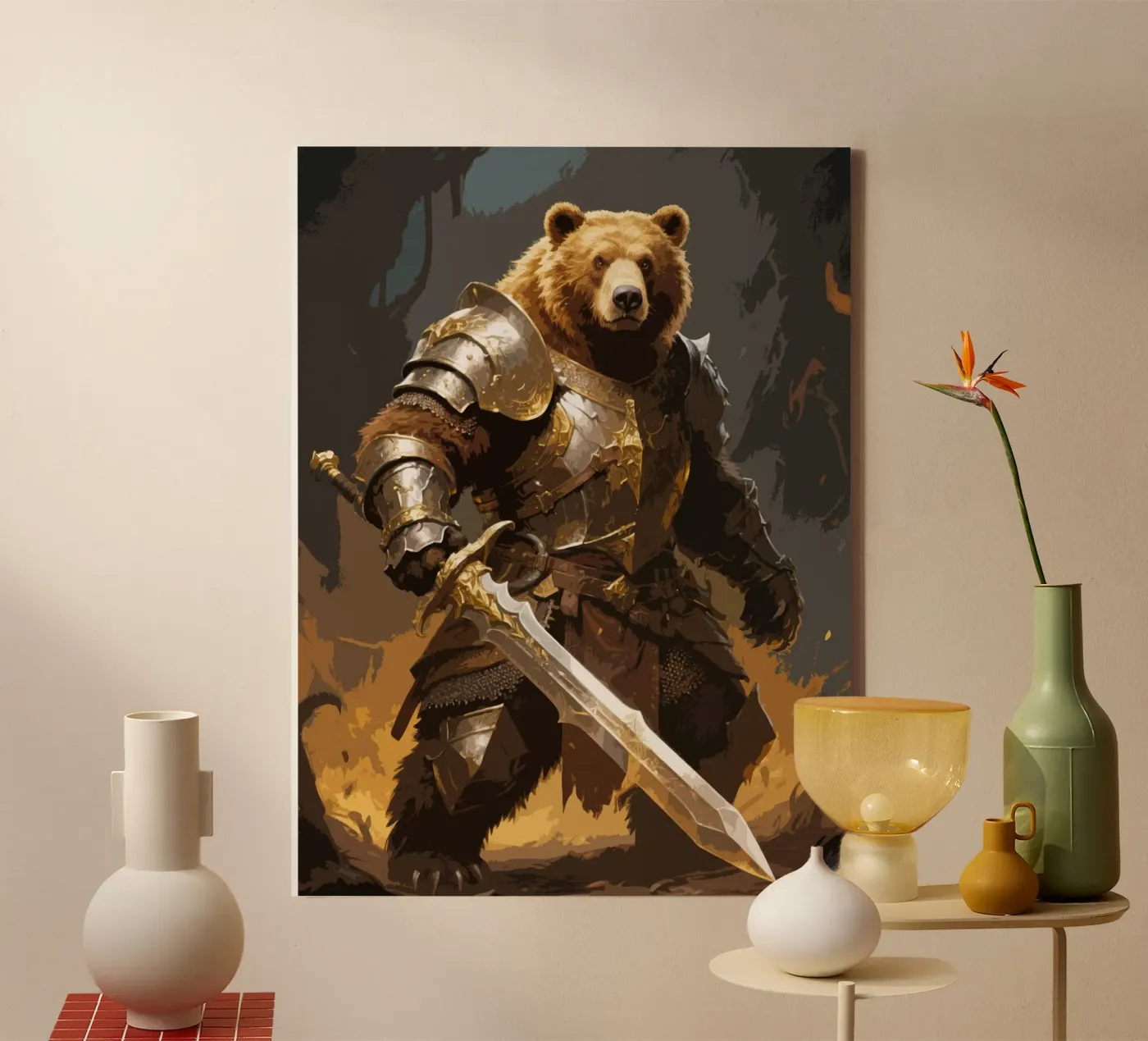 Bear Warrior tela da knowledge