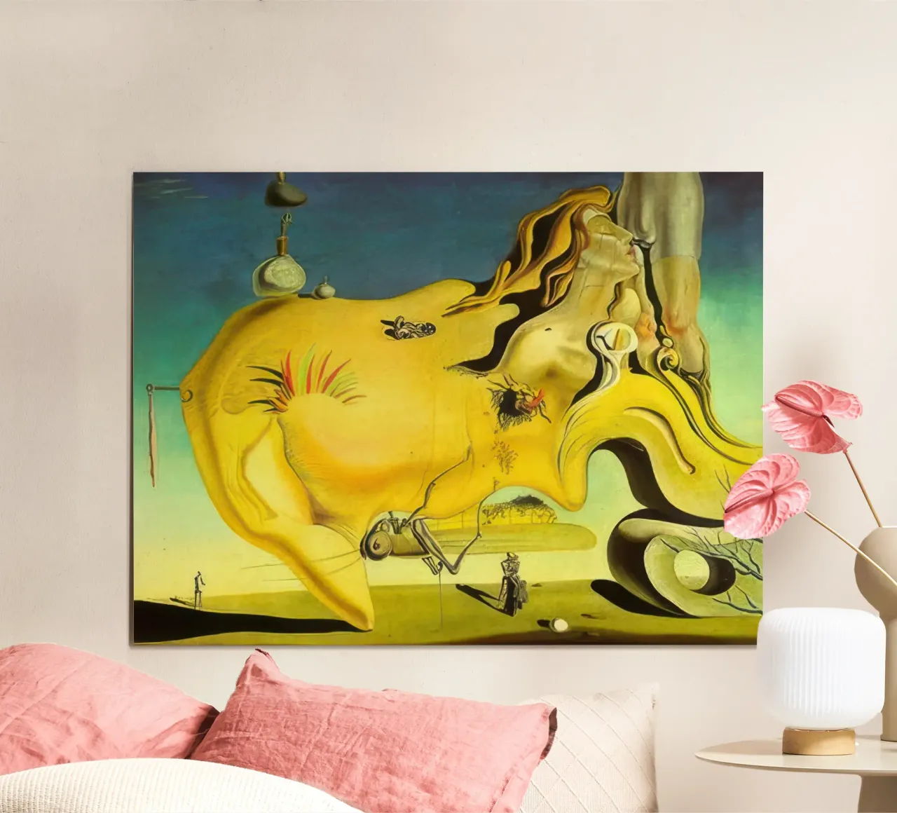 Il Grande Masturbatore poster con telaio in plastica da Rayretr