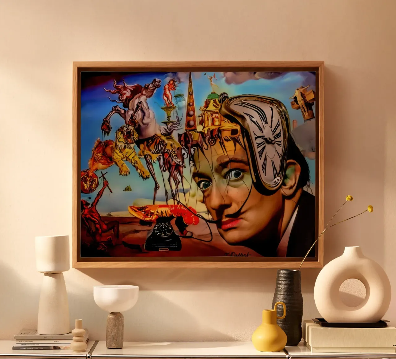 saviour daly canvas with Floater frame by Rayretr