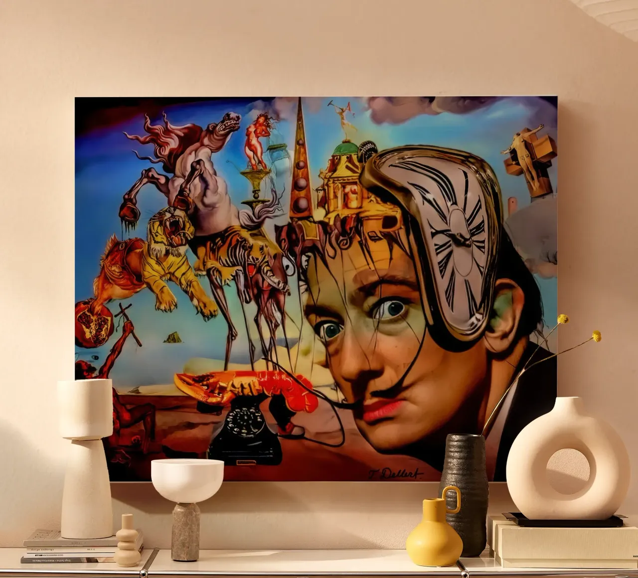 saviour daly canvas with Floater frame by Rayretr