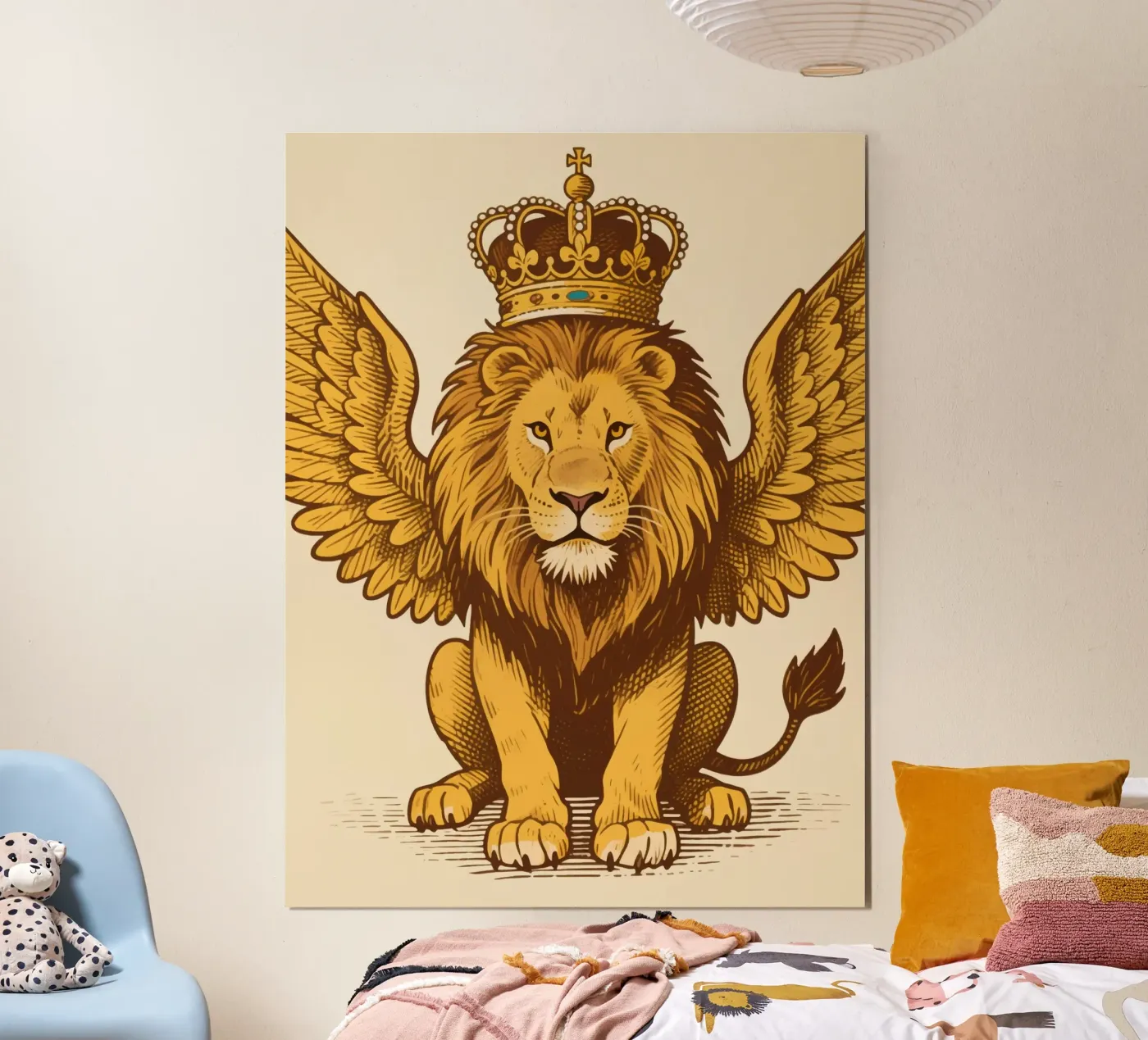 King Lion Winged poster da knowledge