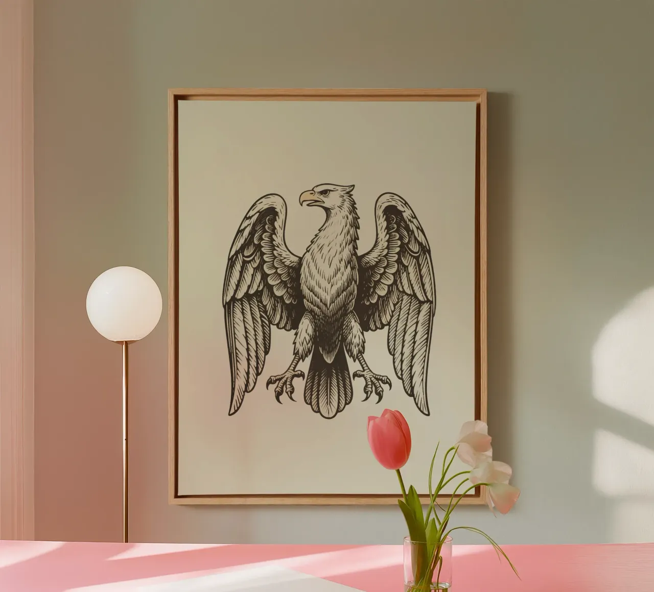 Eagle Majestic tela con Cornice a cassetta da knowledge