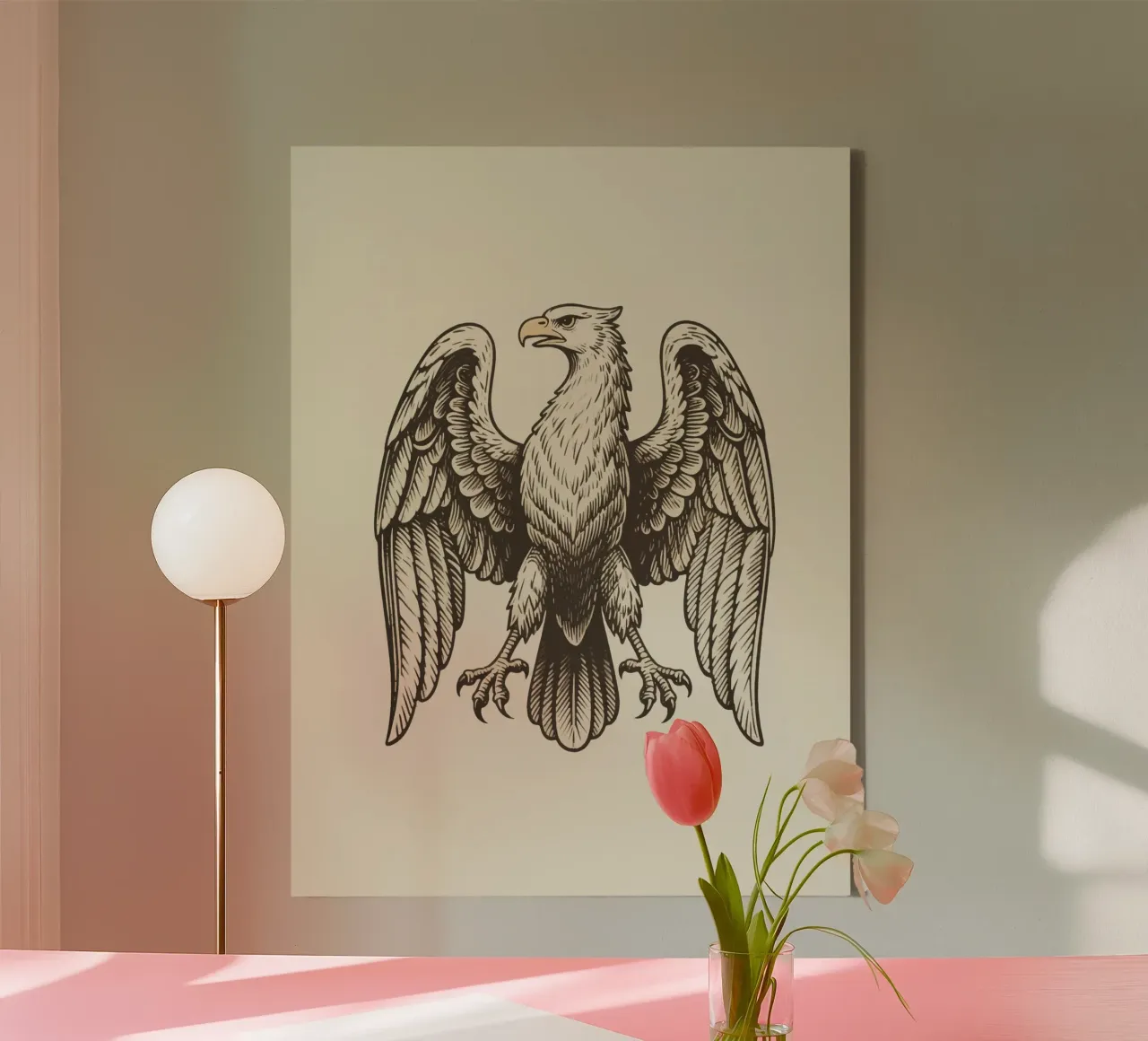 Eagle Majestic tela con Cornice a cassetta da knowledge