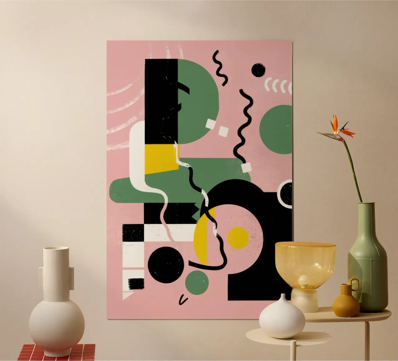 Pastello Memphis Collision poster da Enter Bloom