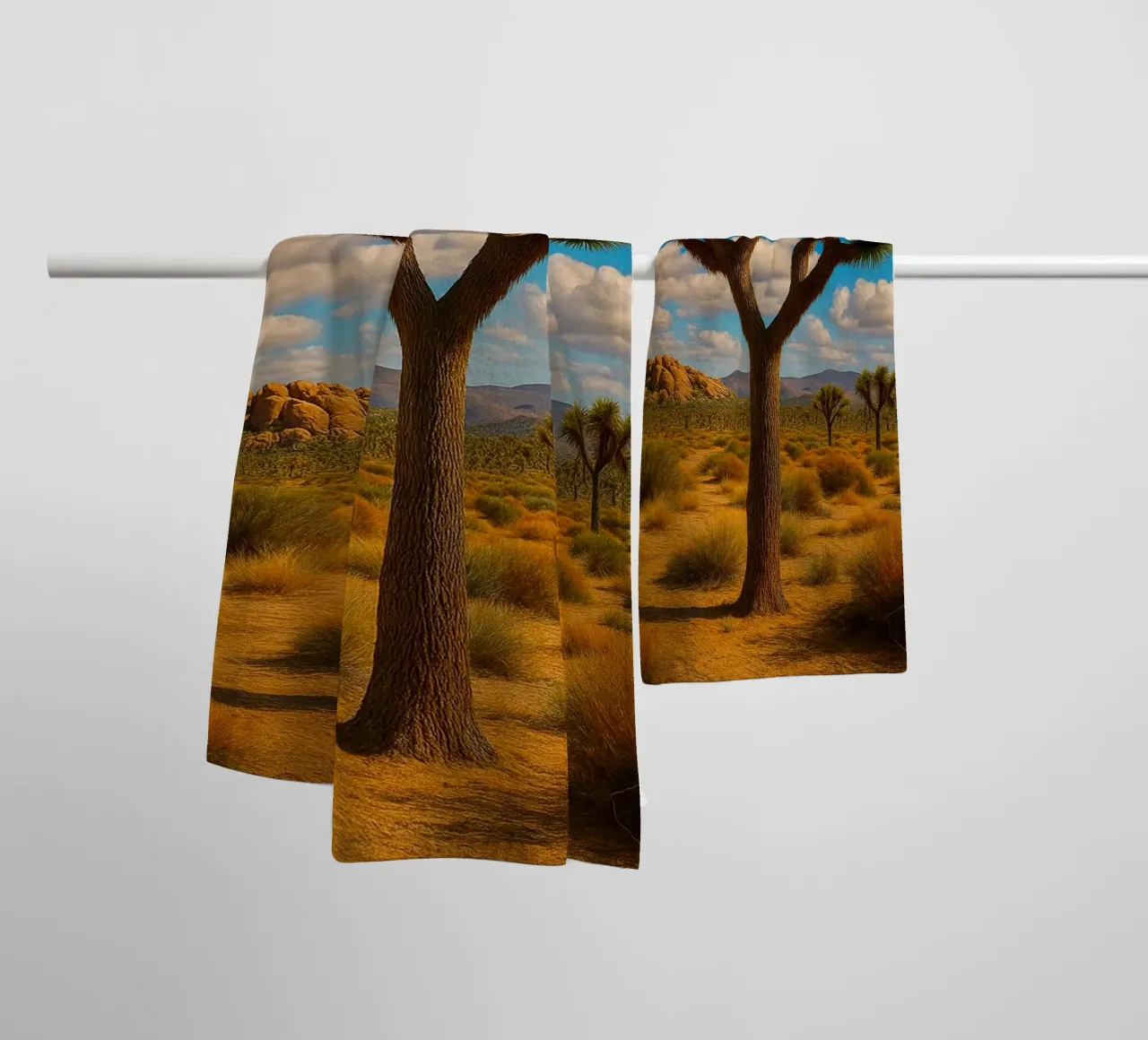 cactus albero natura panorama asciugamano da bagno da chinerei