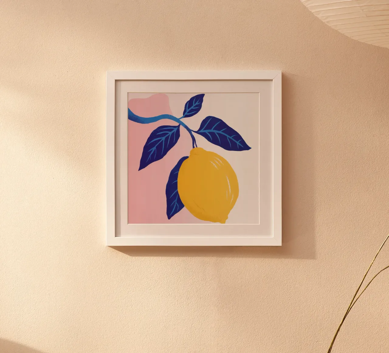 Einsame leuchtende Zitrone Poster von Enter Bloom