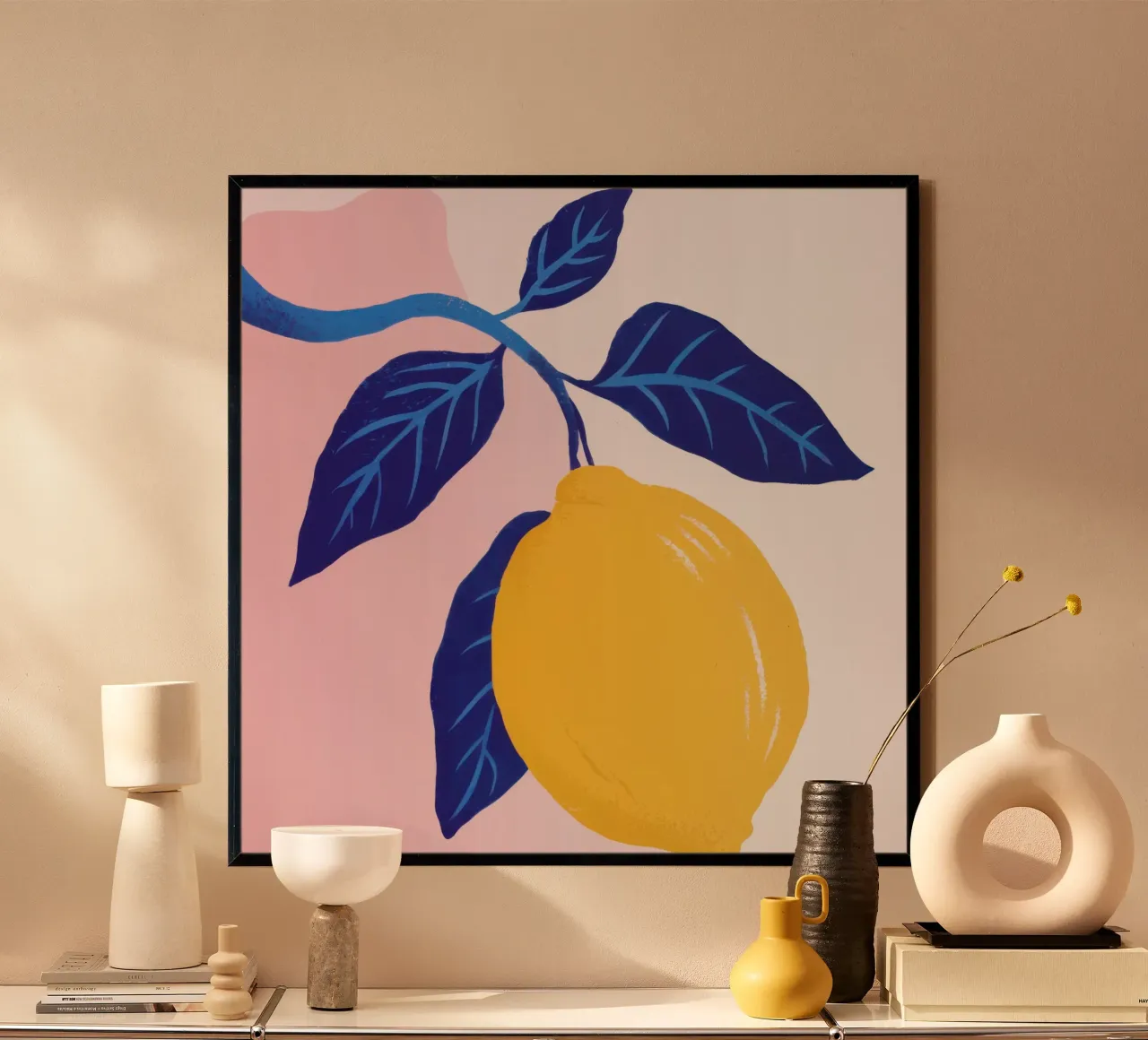Einsame leuchtende Zitrone Poster von Enter Bloom
