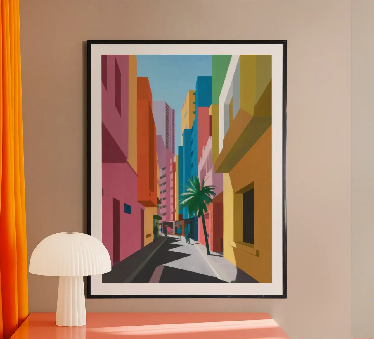 Prospettiva del Vicolo Cromatico poster da Enter Bloom